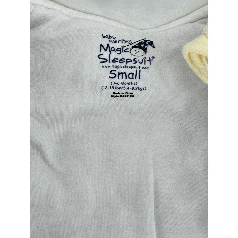 Baby‎ Merlin's Magic Sleepsuit One Piece 3-6 Months Sleep Sack Yellow Small